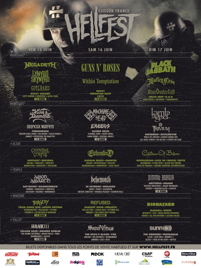 Hellfest 2012 : programmation finale